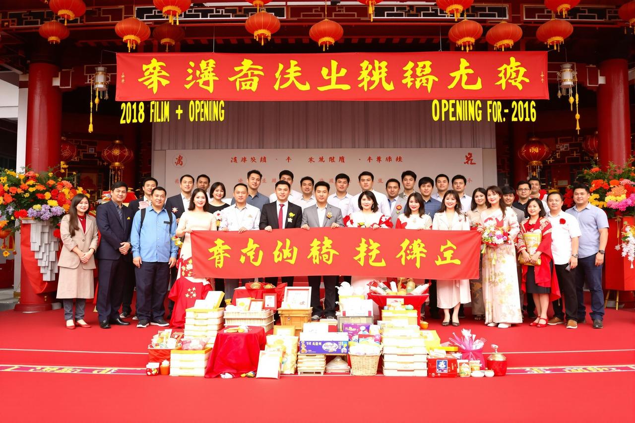 某知名导演新片开机仪式：豪华阵容首次合体